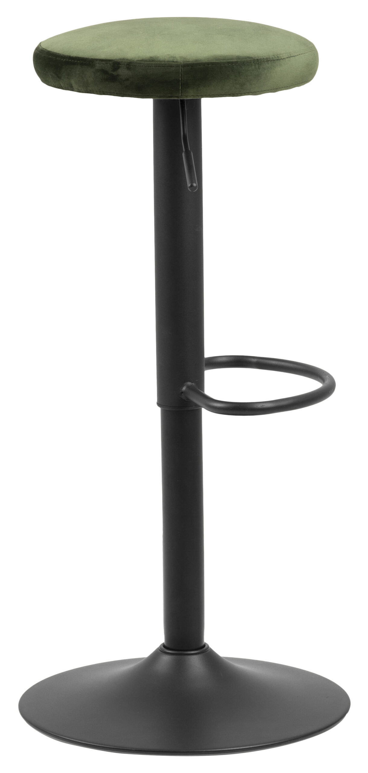 Bendt Barkruk 'Inger' Velvet (zithoogte 62-82cm), kleur Forest Green - Afbeelding 4