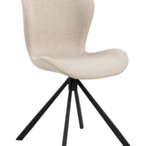 Bendt Draaibare Eetkamerstoel 'Olle' Stof, kleur Beige