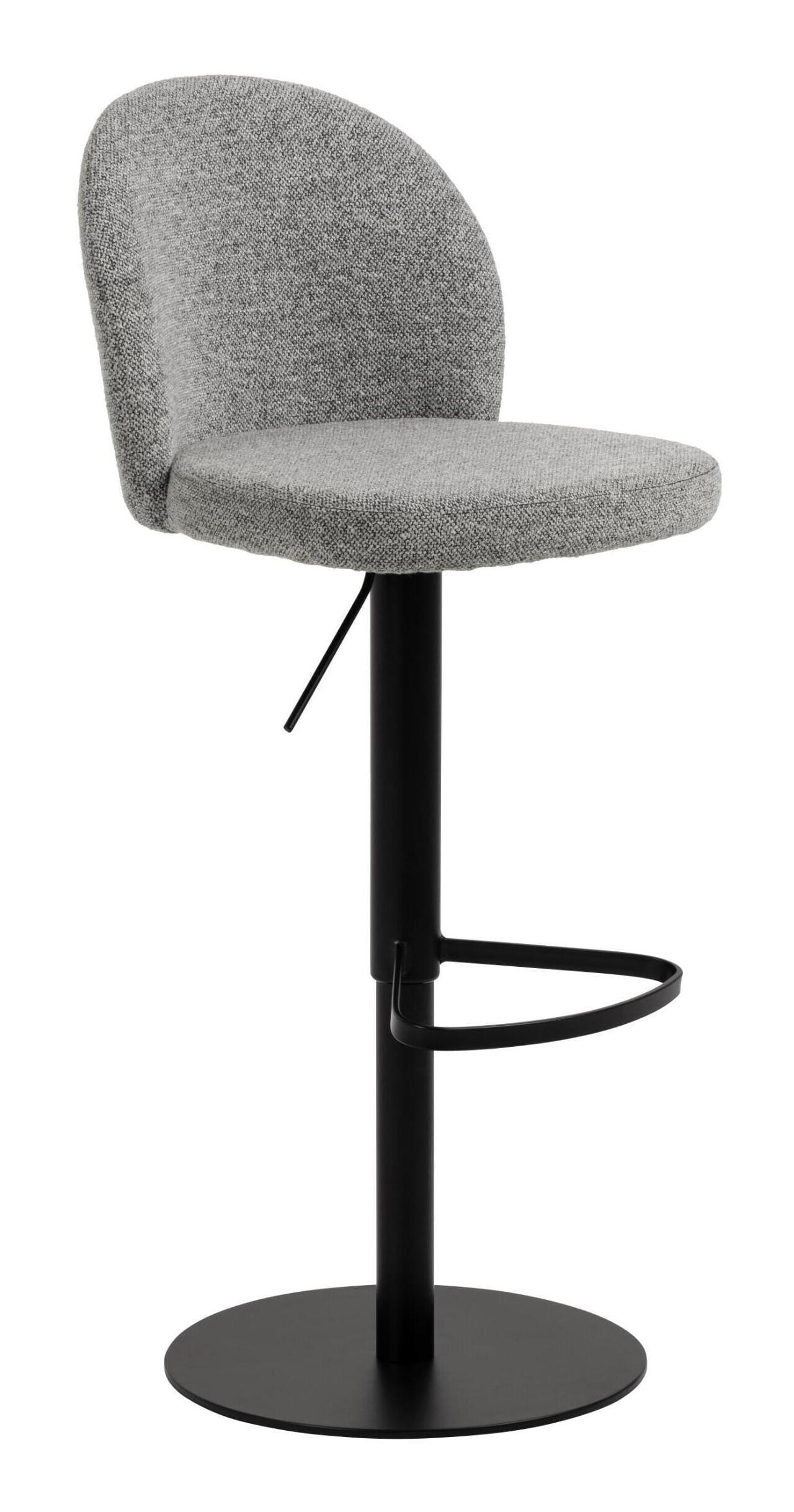 Bendt Draaibare Barkruk 'Alba' kleur Grijs (zithoogte 55-80cm) - Afbeelding 2