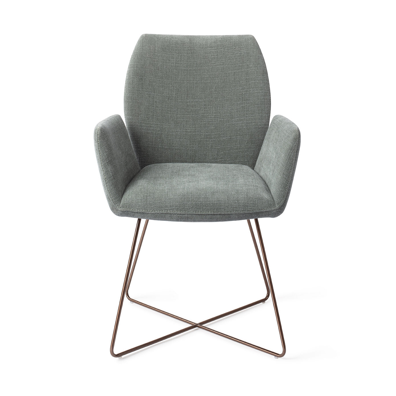 Jesper Home Eetkamerstoel 'Misaki' Cross Rose, kleur Breezy Blue - Afbeelding 2