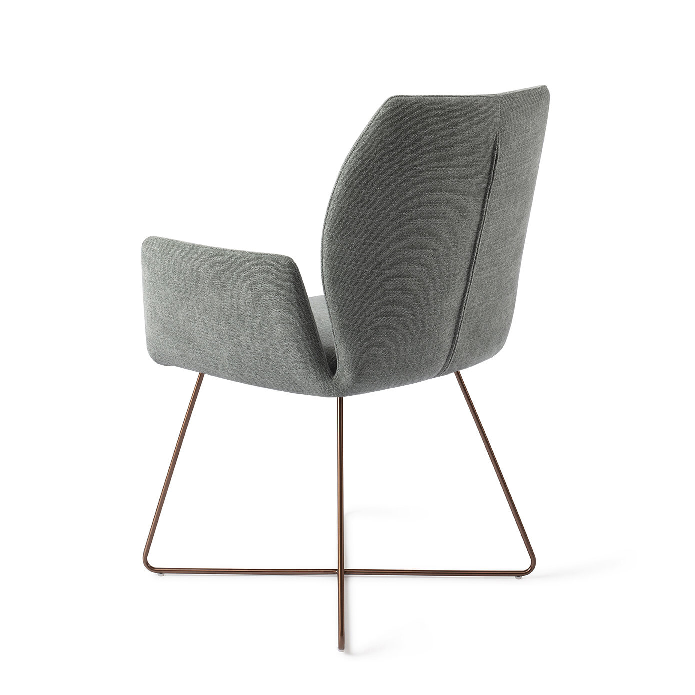 Jesper Home Eetkamerstoel 'Misaki' Cross Rose, kleur Breezy Blue - Afbeelding 4