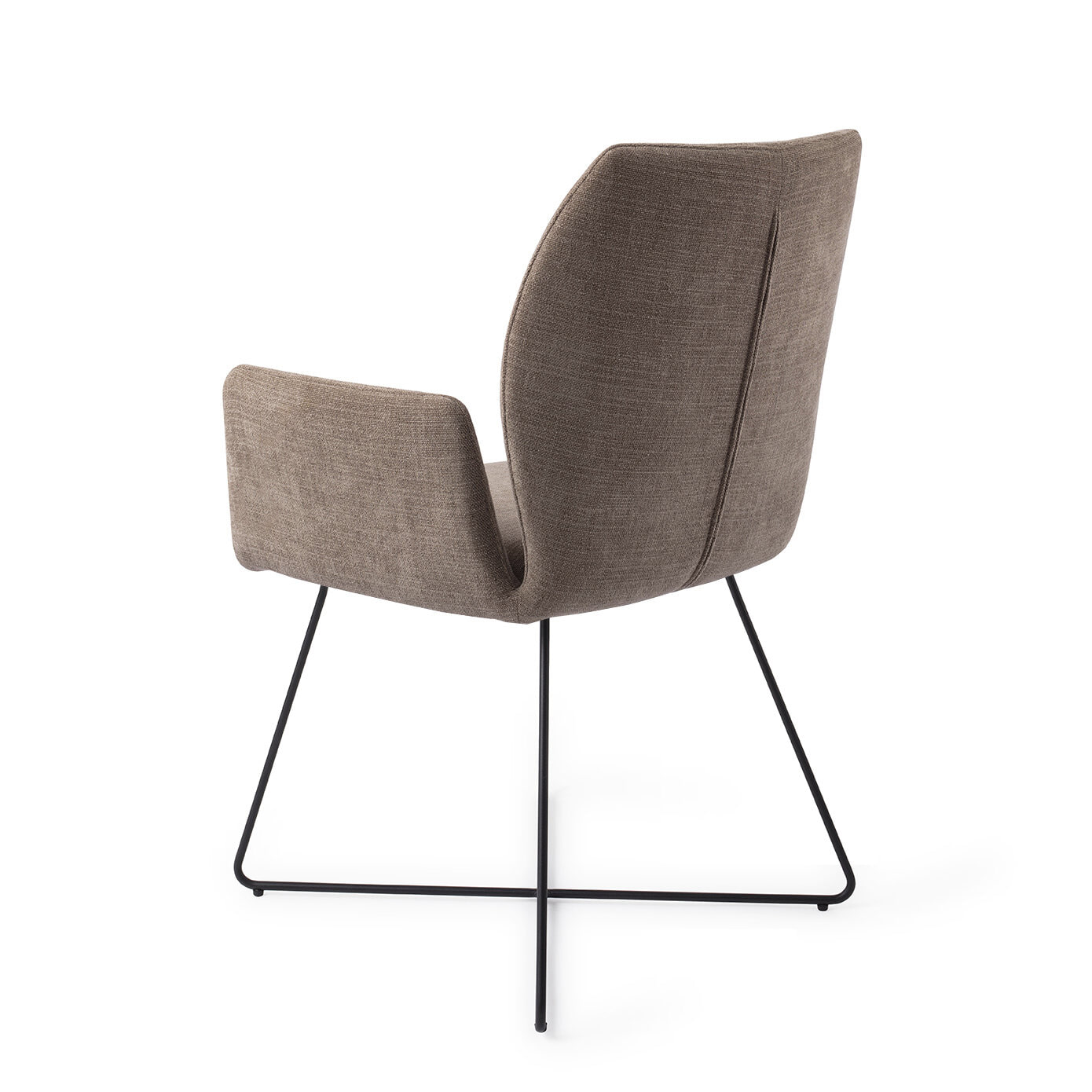 Jesper Home Eetkamerstoel 'Misaki' Cross Black, kleur Mocha Mist - Afbeelding 4
