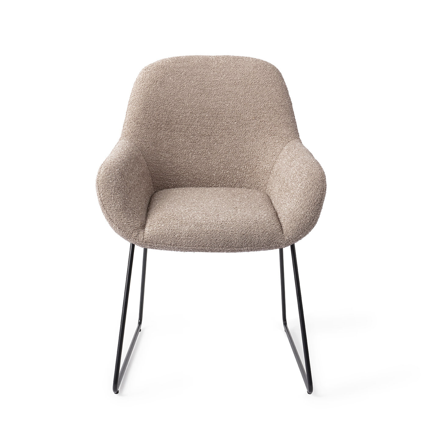 Jesper Home Eetkamerstoel 'Kushi' Slide Black, kleur Stone Haze - Afbeelding 2