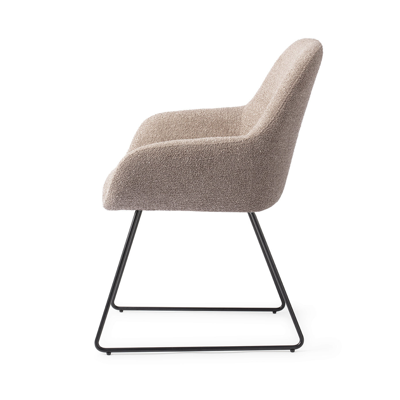 Jesper Home Eetkamerstoel 'Kushi' Slide Black, kleur Stone Haze - Afbeelding 3