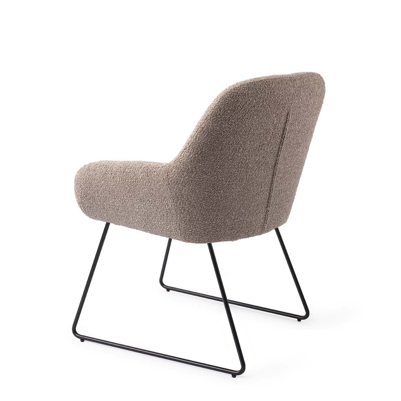 Jesper Home Eetkamerstoel 'Kushi' Slide Black, kleur Stone Haze - Afbeelding 4