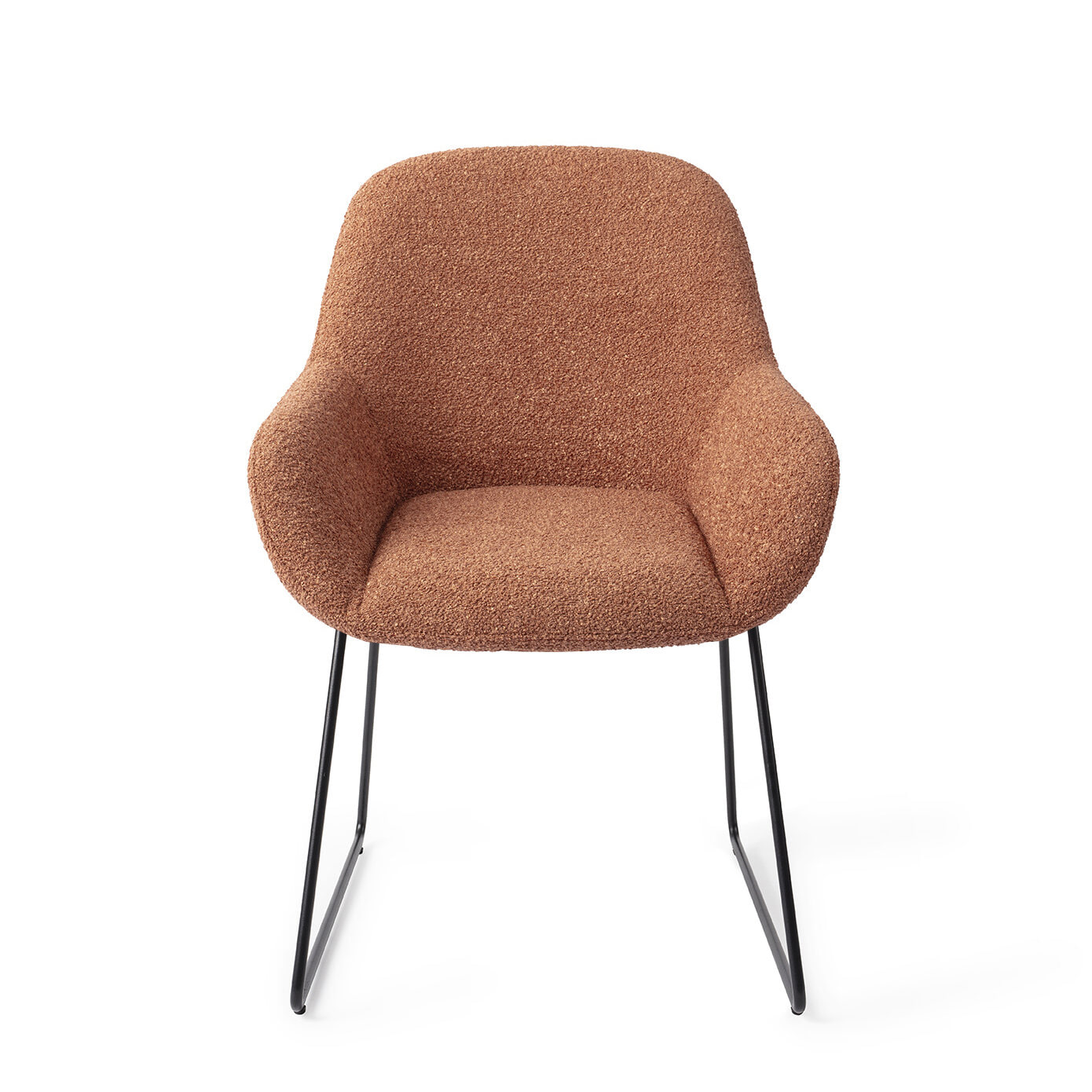 Jesper Home Eetkamerstoel 'Kushi' Slide Black, kleur Amber Autumn - Afbeelding 2