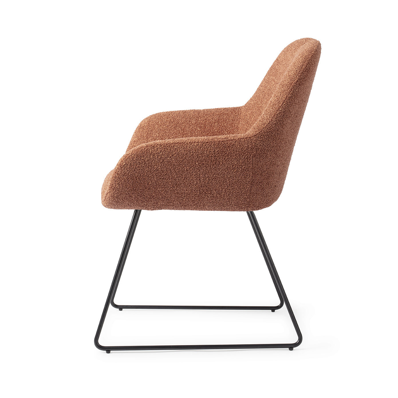 Jesper Home Eetkamerstoel 'Kushi' Slide Black, kleur Amber Autumn - Afbeelding 3