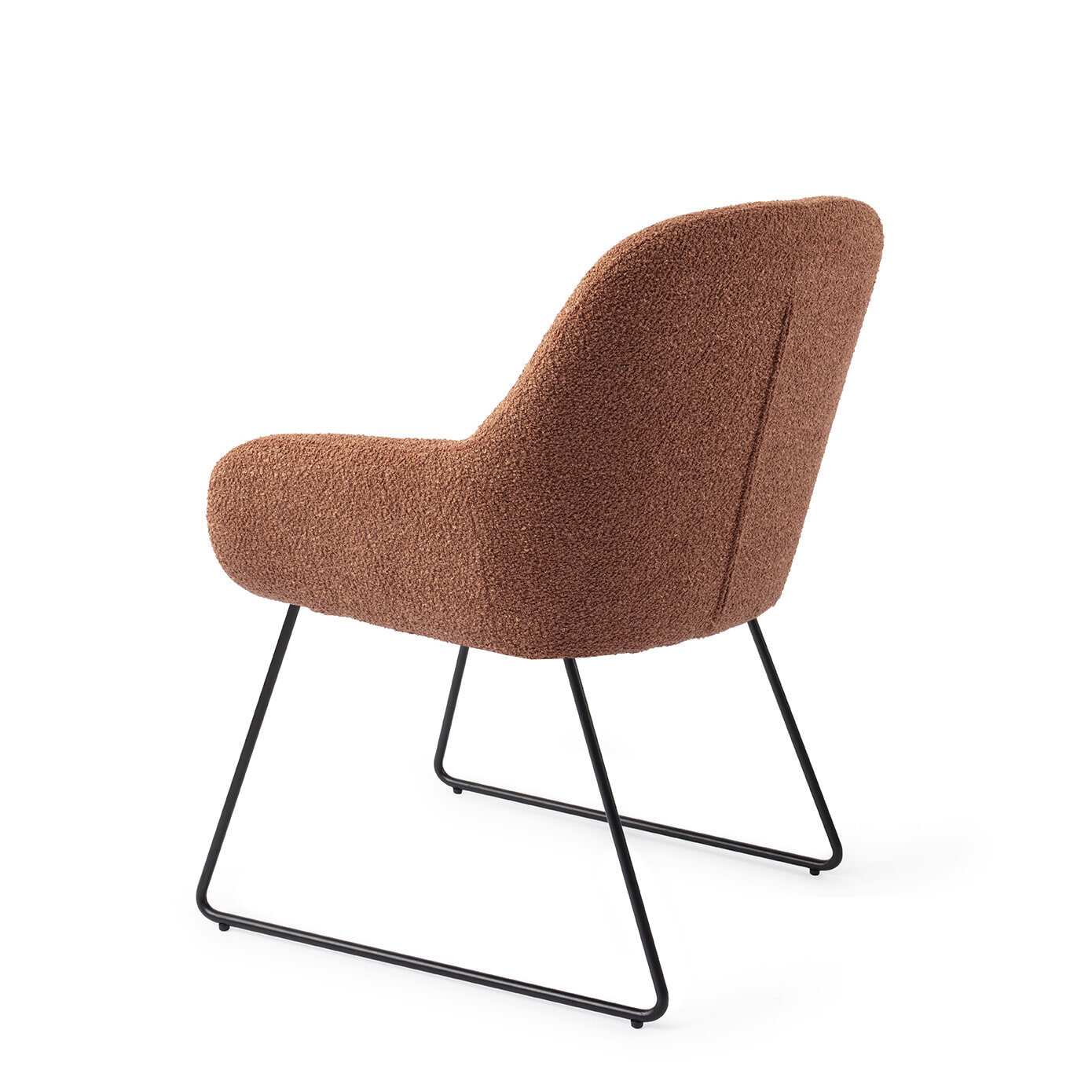 Jesper Home Eetkamerstoel 'Kushi' Slide Black, kleur Amber Autumn - Afbeelding 4