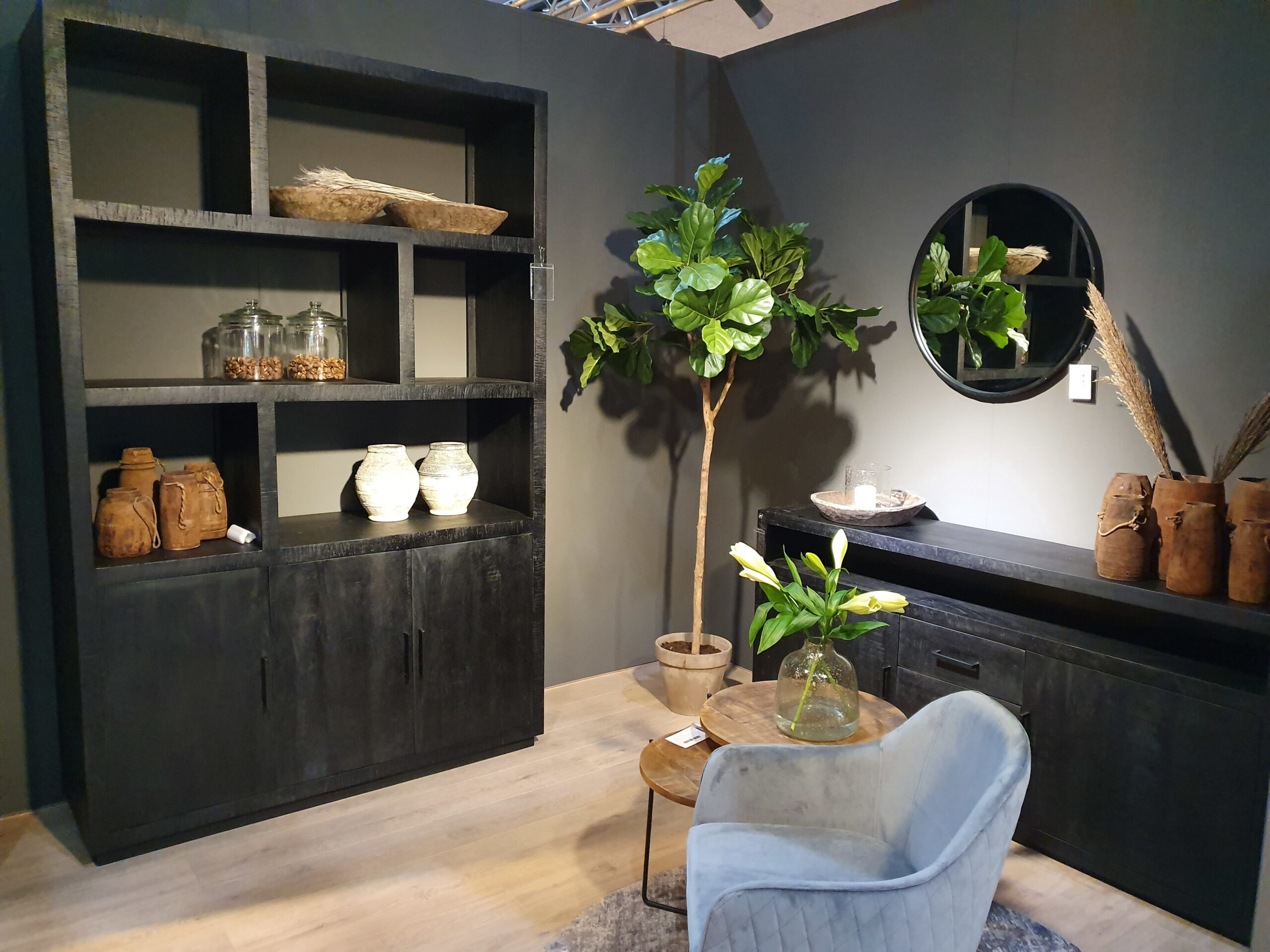 Livingfurn Opbergkast 'Jaxx' Mangohout, 230 x 145cm - Afbeelding 3