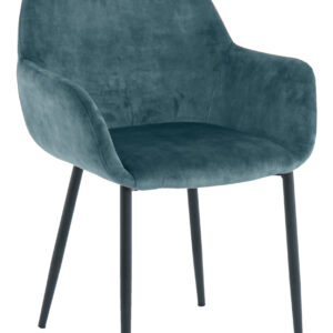 Artistiq Eetkamerstoel 'Linna' Velvet, kleur blauw