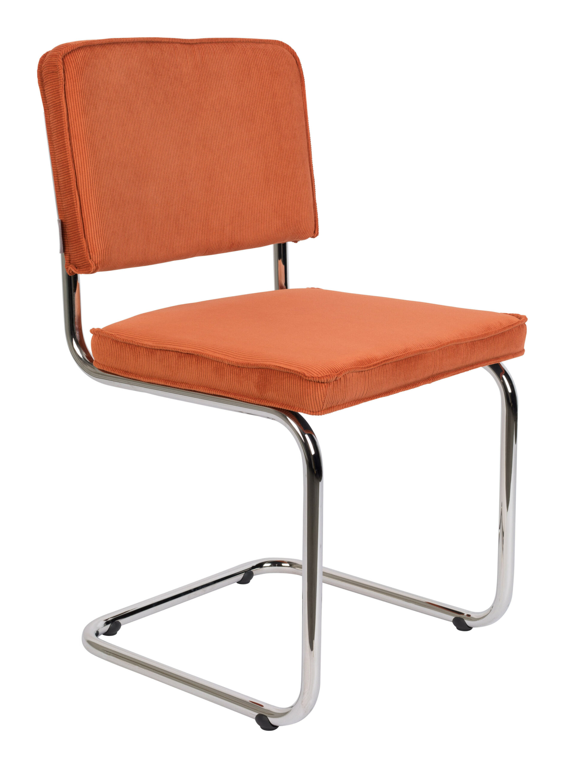 Zuiver Eetkamerstoel 'Ridge' Rib, kleur Oranje