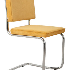 Zuiver Eetkamerstoel 'Ridge' Rib Kink, kleur Geel