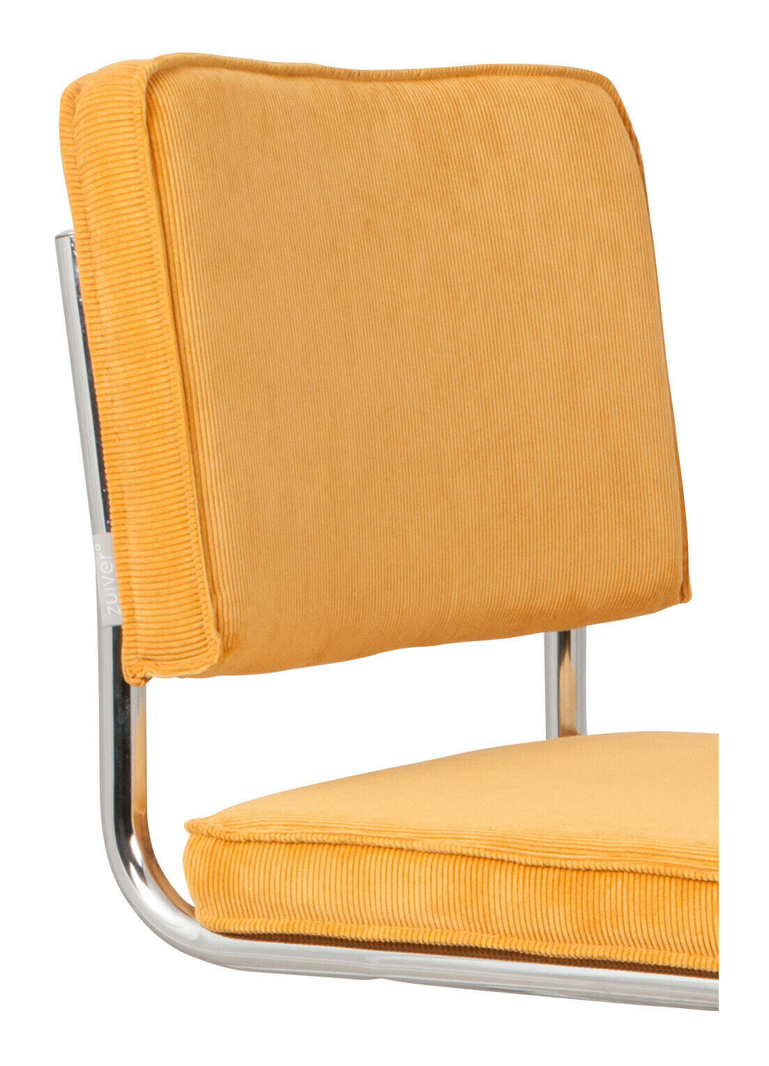 Zuiver Eetkamerstoel 'Ridge' Rib Kink, kleur Geel - Afbeelding 4