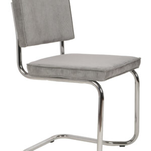 Zuiver Eetkamerstoel 'Ridge' Rib Kink, kleur Lichtgrijs
