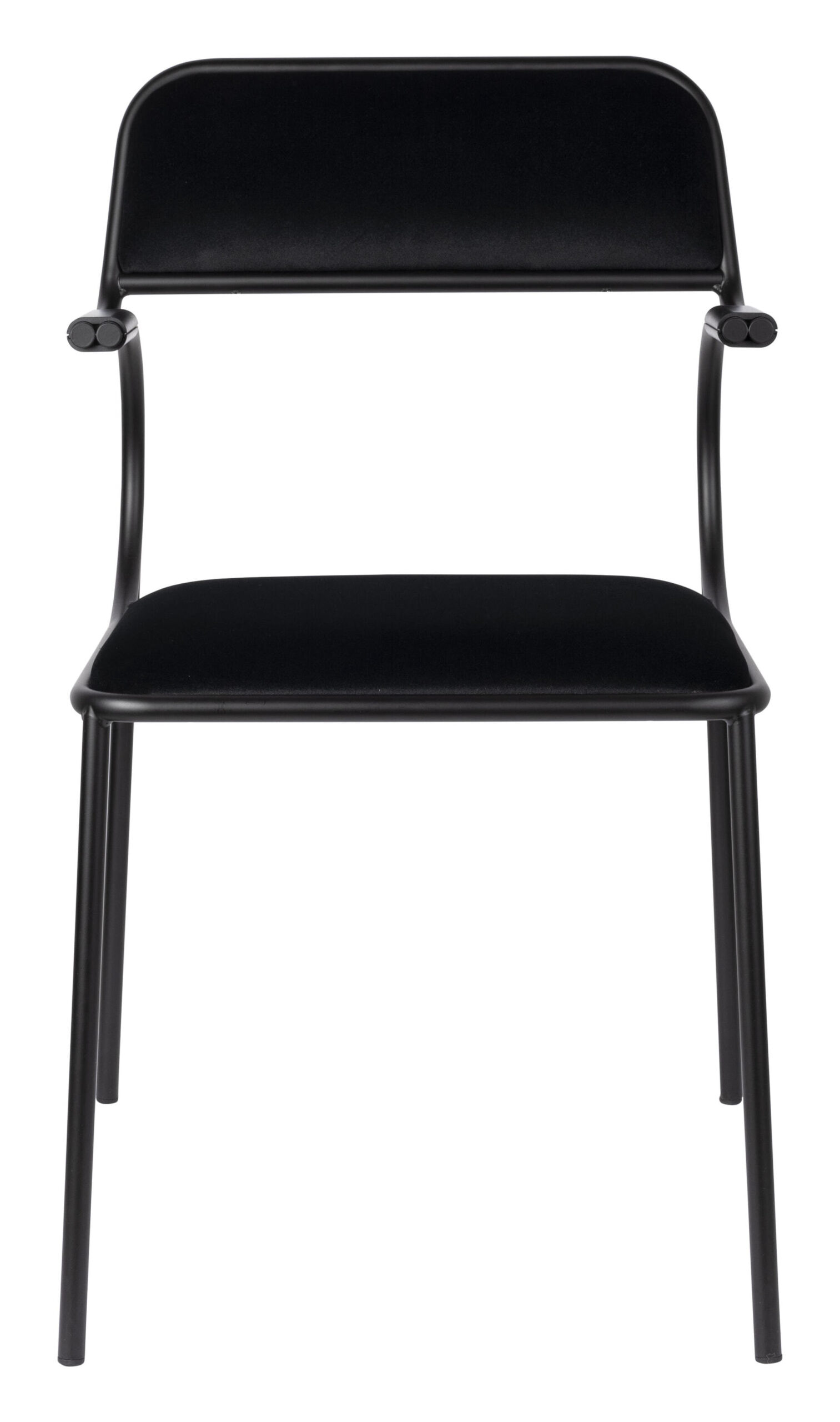 Zuiver Eetkamerstoel 'Alba' Velvet, kleur Zwart - Afbeelding 2