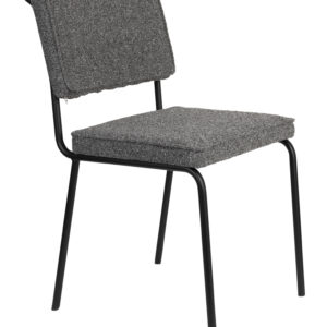 Zuiver Eetkamerstoel 'Buddy' Gerecyclede stof, kleur Zwart