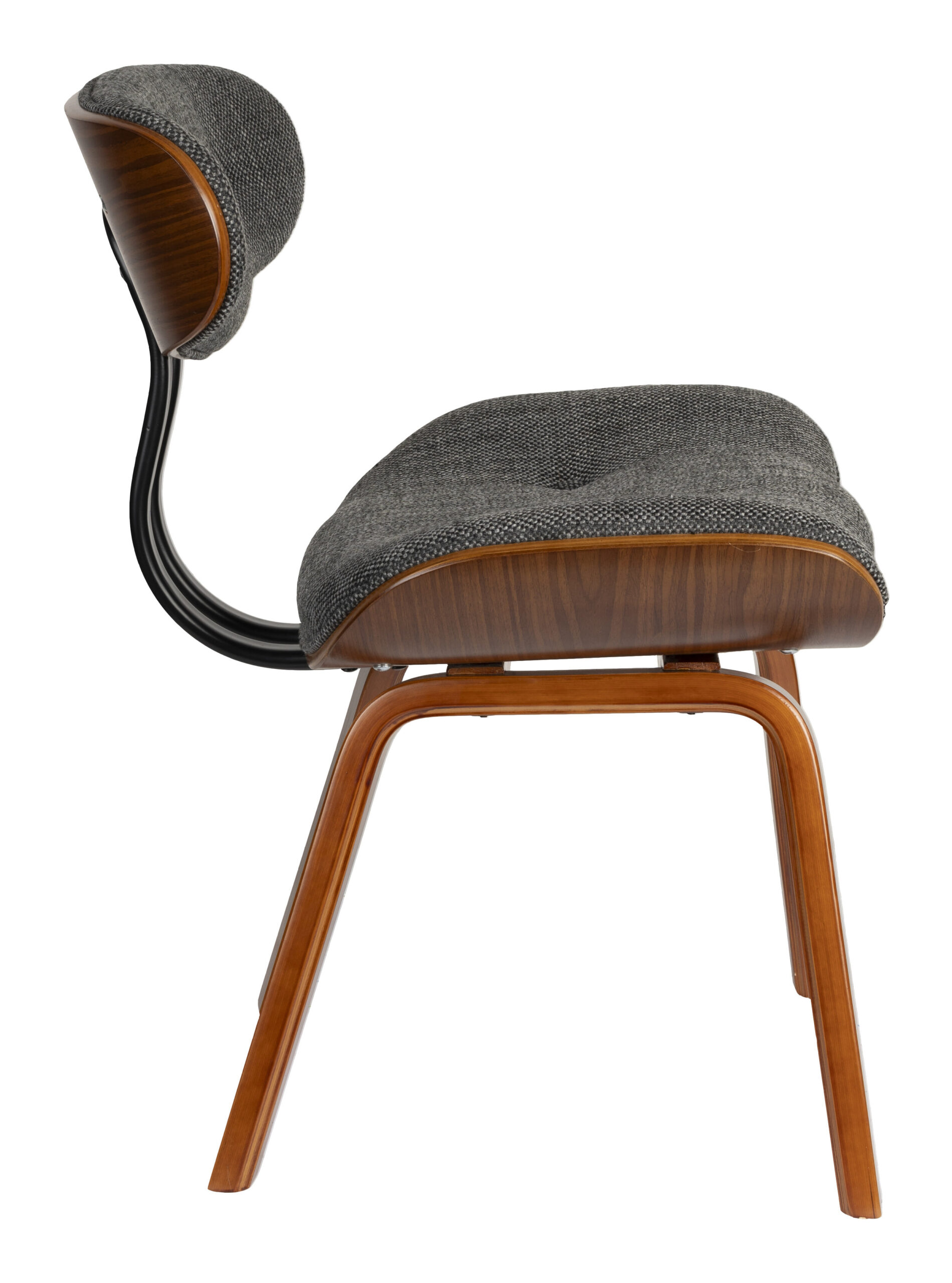 Dutchbone Eetkamerstoel 'Blackwood' kleur Grijs - Afbeelding 3