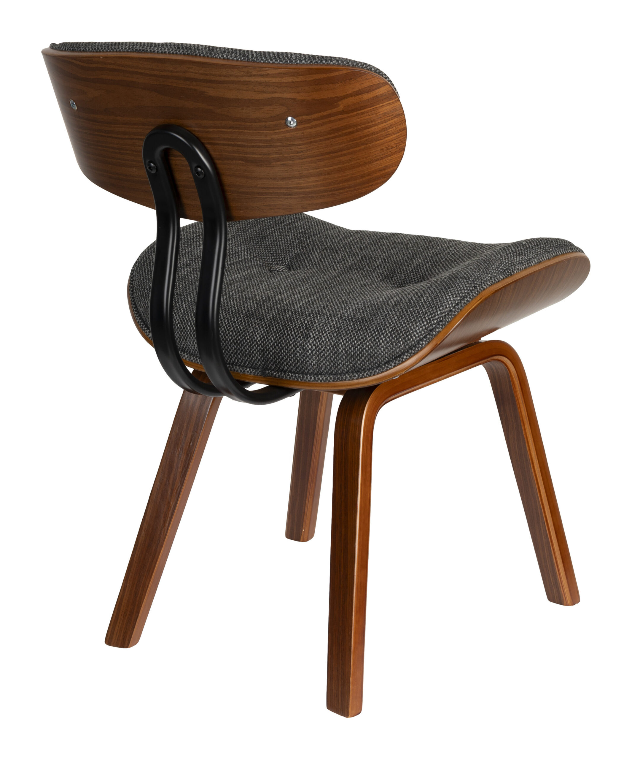 Dutchbone Eetkamerstoel 'Blackwood' kleur Grijs - Afbeelding 4