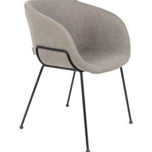 Zuiver Eetkamerstoel 'Feston' Stof, kleur Grijs