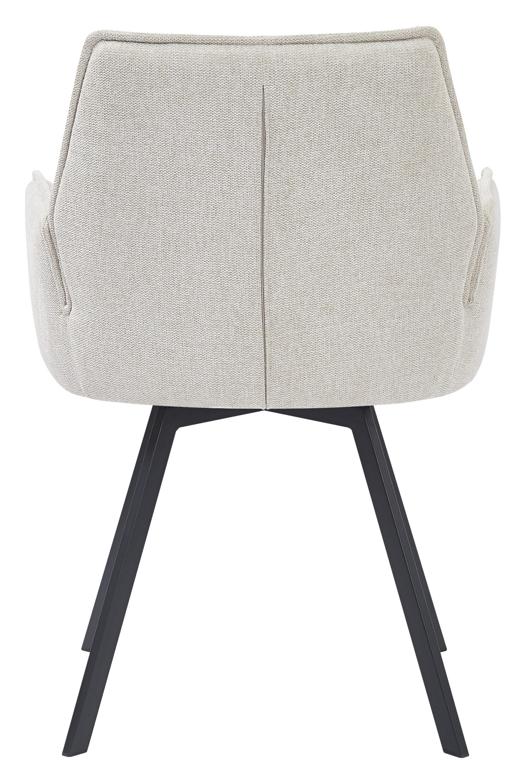 LivingFurn Eetkamerstoel 'Louise', Draaibaar kleur Beige - Afbeelding 6