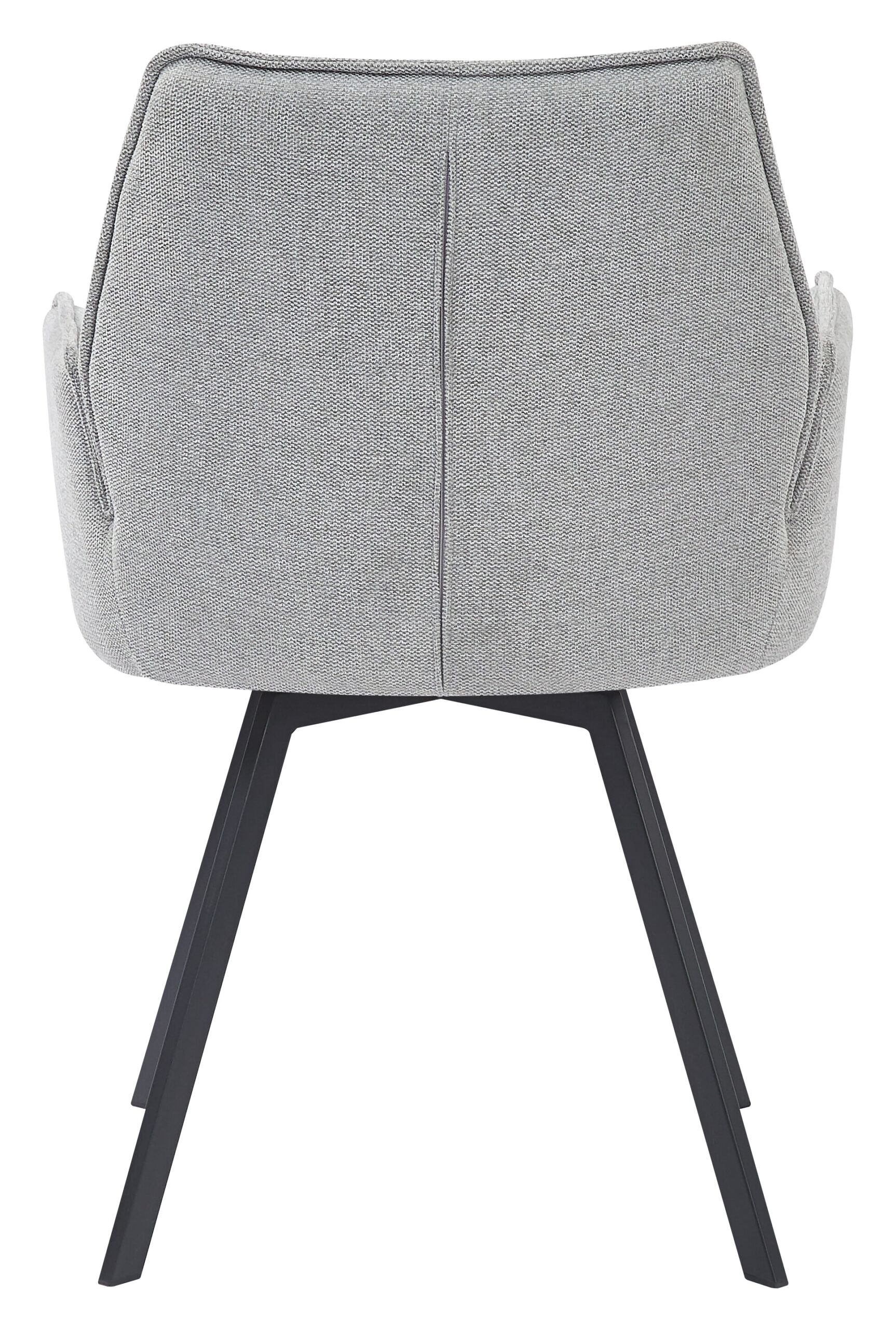 LivingFurn Eetkamerstoel 'Louise', Draaibaar kleur Grijs - Afbeelding 4