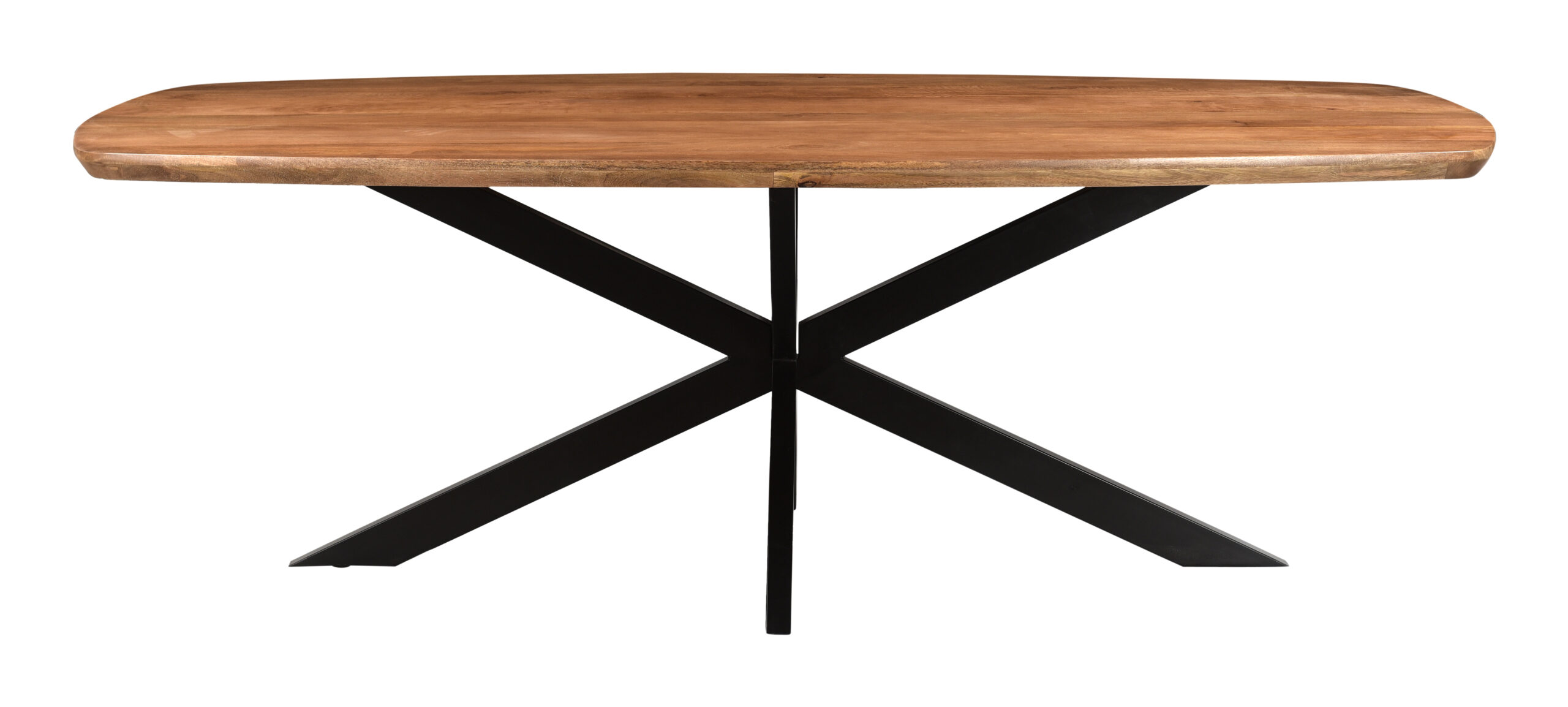 LivingFurn Deens Ovale Eettafel 'Jesper' Mangohout, 230 x 105cm - Afbeelding 3