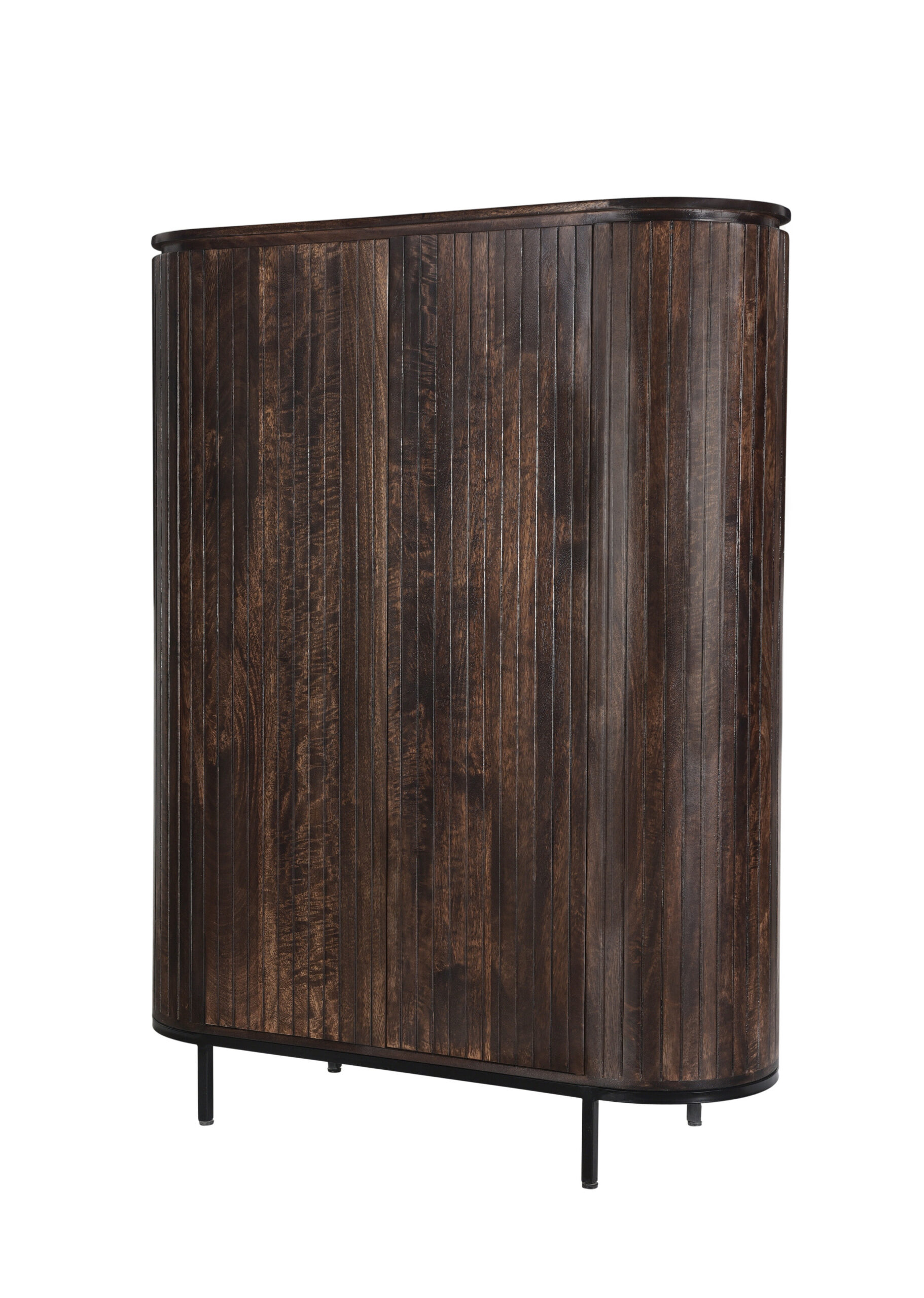 Livingfurn Opbergkast 'Noor' Mangohout, 150 x 115cm, kleur Walnoot - Afbeelding 7