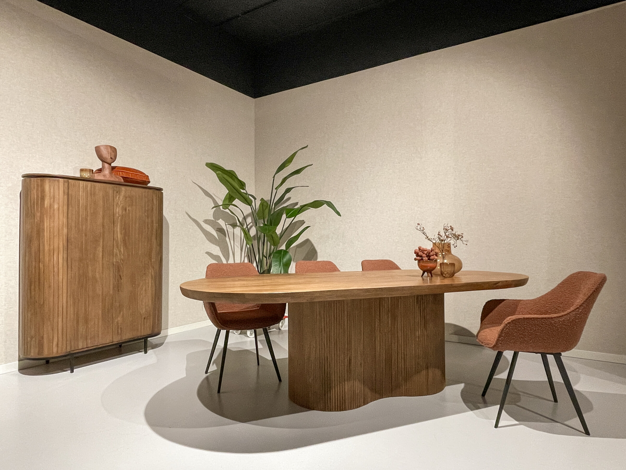 Livingfurn Opbergkast 'Noor' Mangohout, 150 x 115cm, kleur Naturel - Afbeelding 5