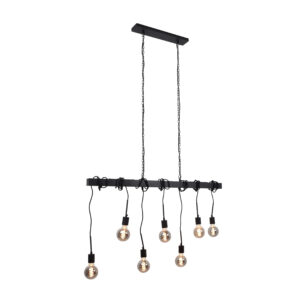 Urban Interiors Hanglamp 'Blox' 7-lamps, kleur Zwart