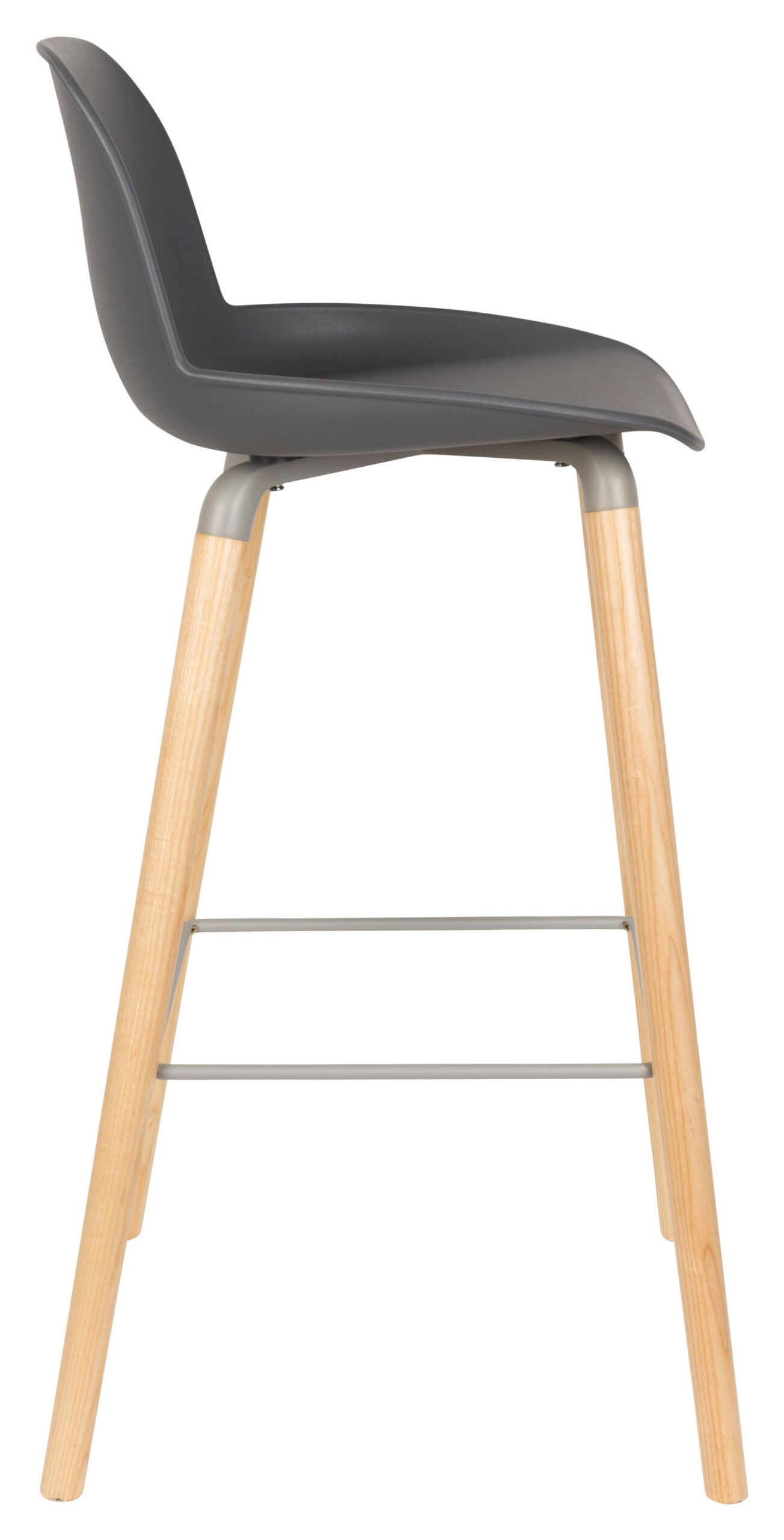 Zuiver Barkruk 'Albert Kuip' PP, kleur Donkergrijs (zithoogte 75cm) - Afbeelding 3