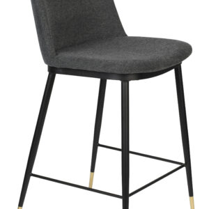 ZILT Barstoel 'Younes' kleur Donkergrijs (zithoogte 65cm)