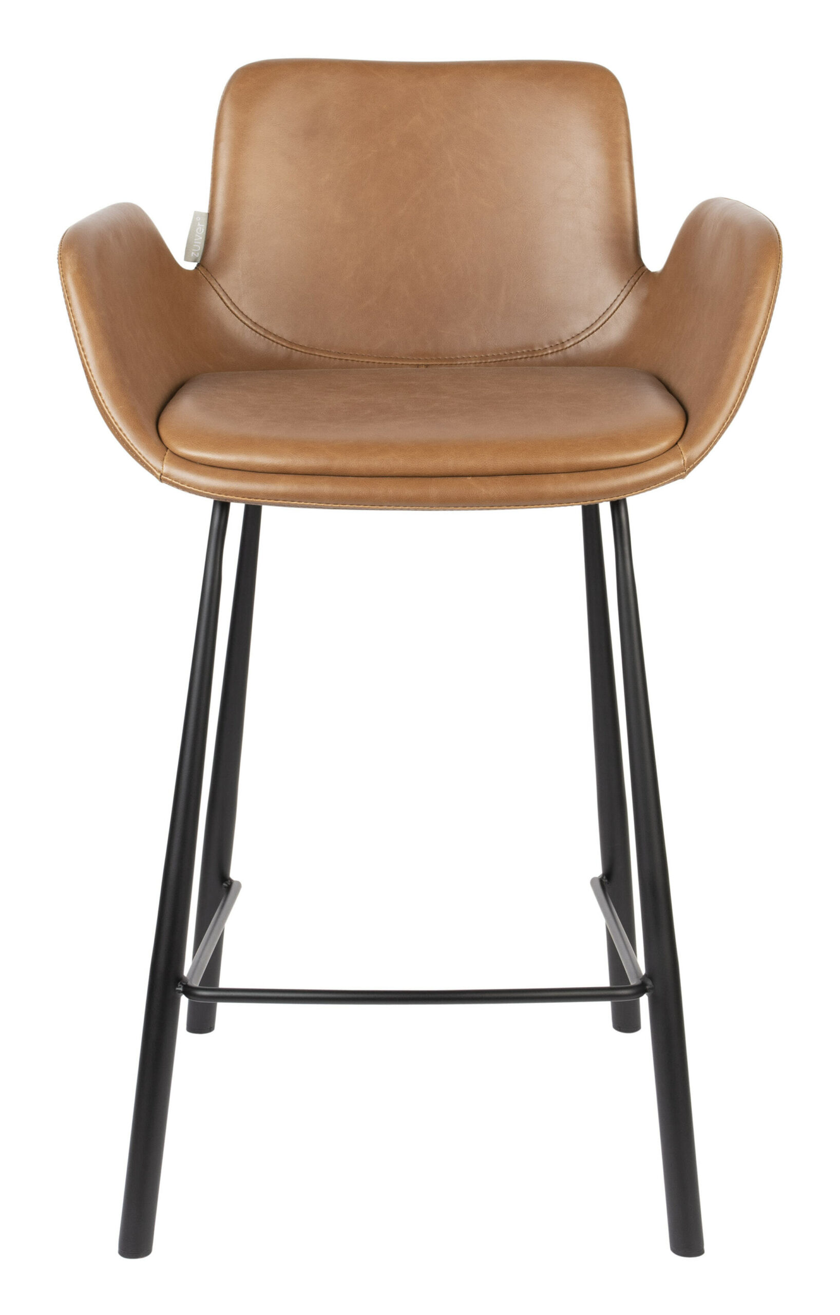 Zuiver Barstoel 'Brit' PU leder (zithoogte 68cm) - Afbeelding 2