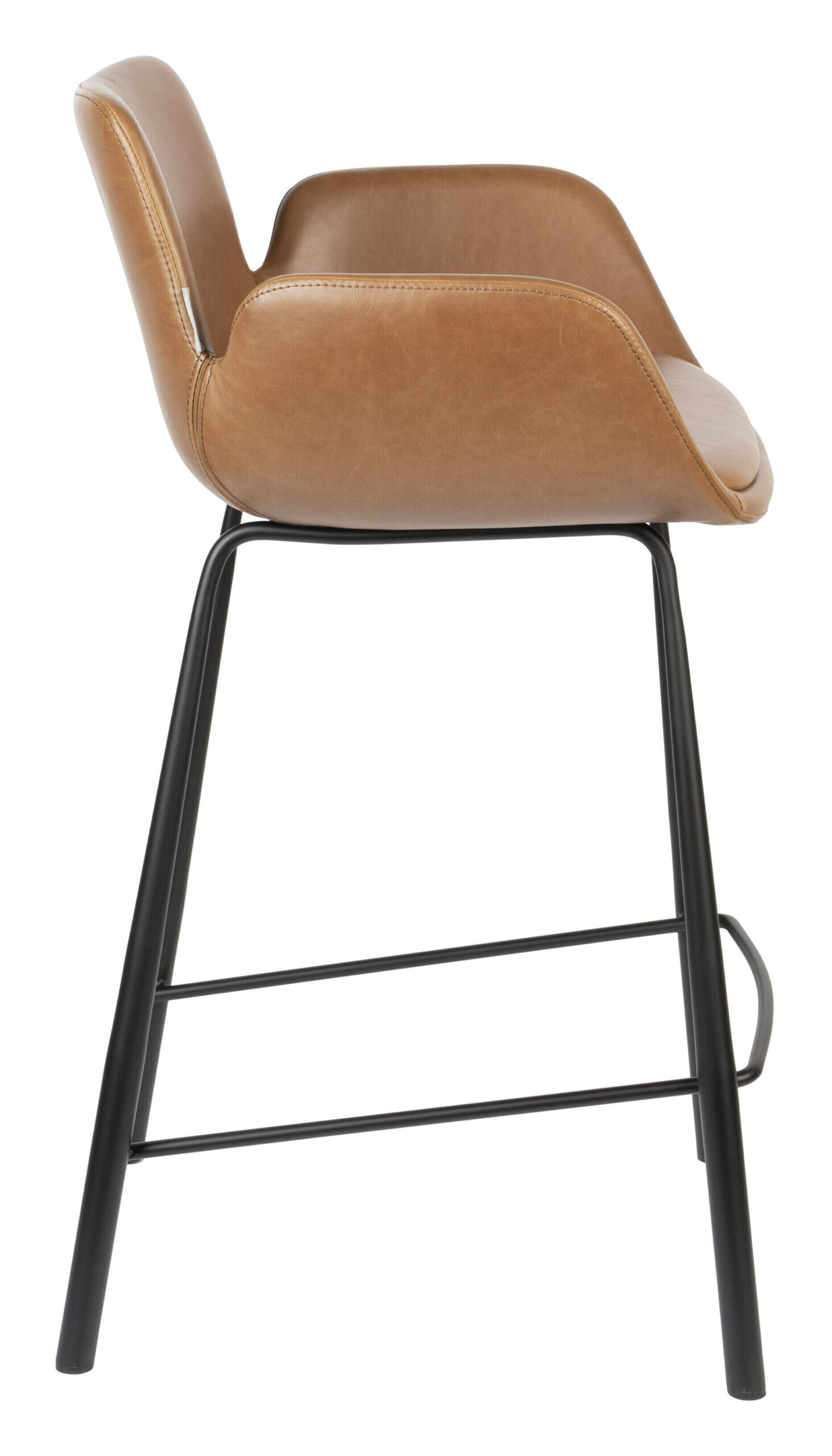 Zuiver Barstoel 'Brit' PU leder (zithoogte 68cm) - Afbeelding 3