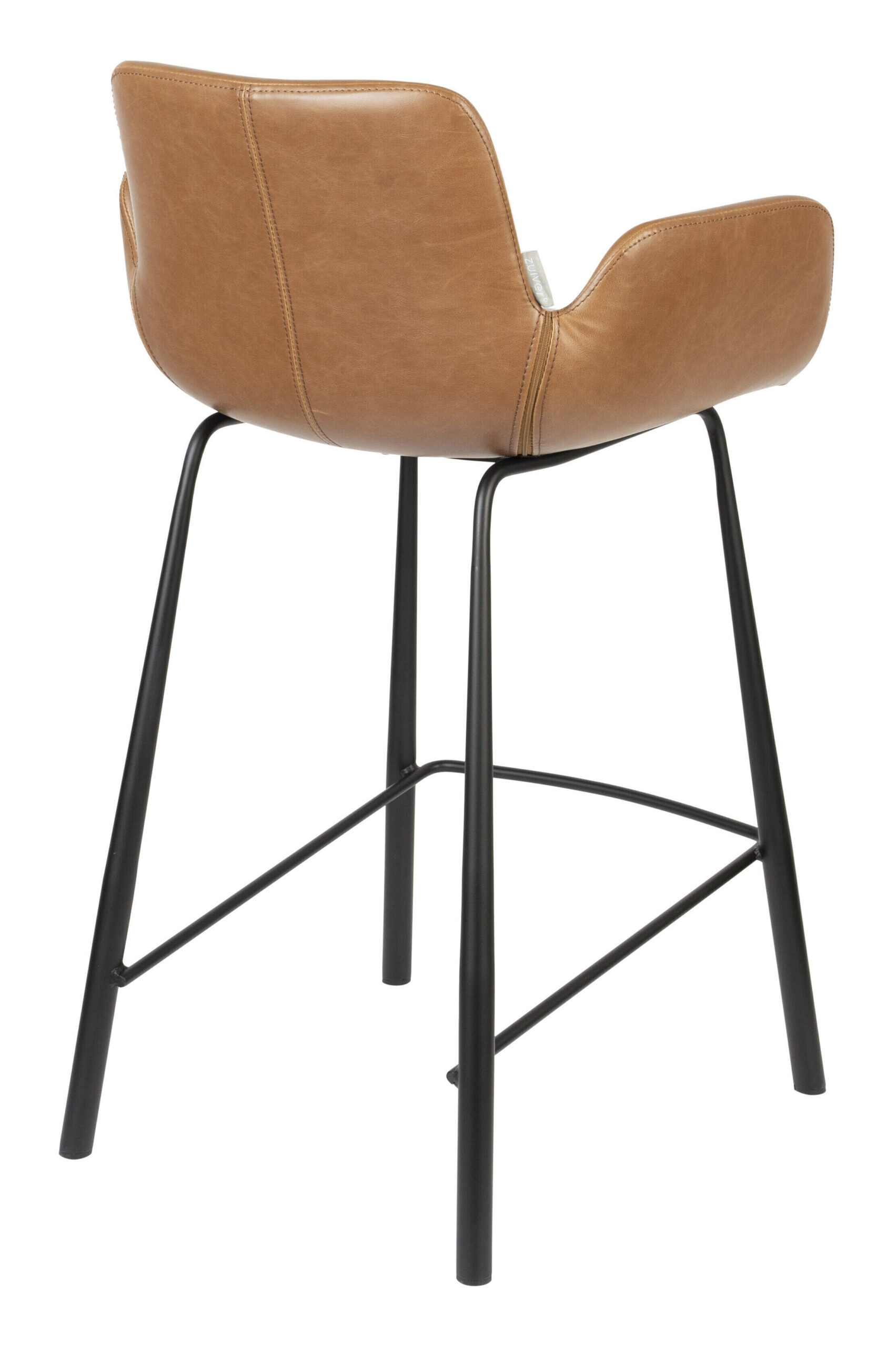 Zuiver Barstoel 'Brit' PU leder (zithoogte 68cm) - Afbeelding 4