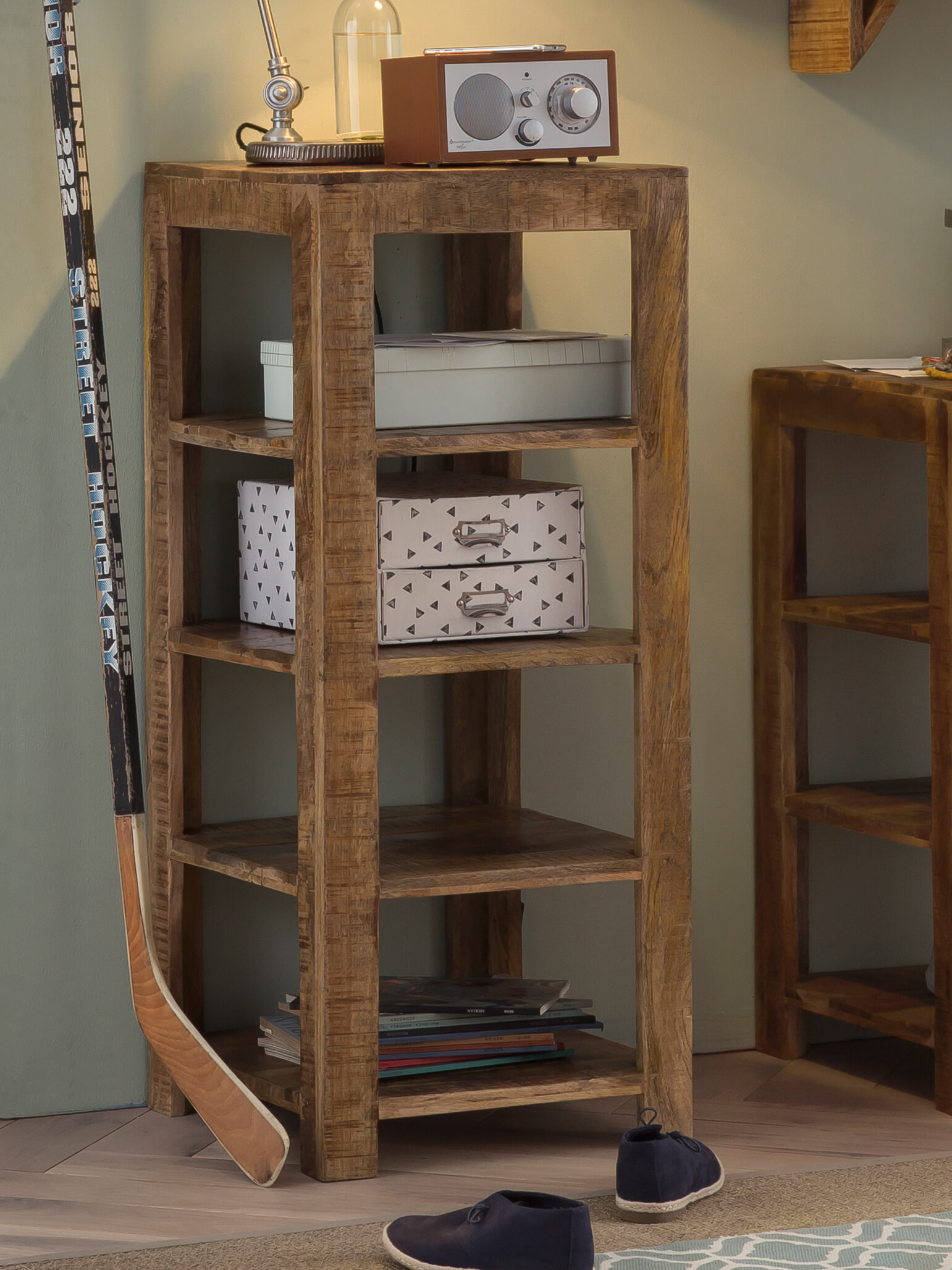 Artistiq Wandrek 'Aeden' Mangohout, 105 x 44cm - Afbeelding 7