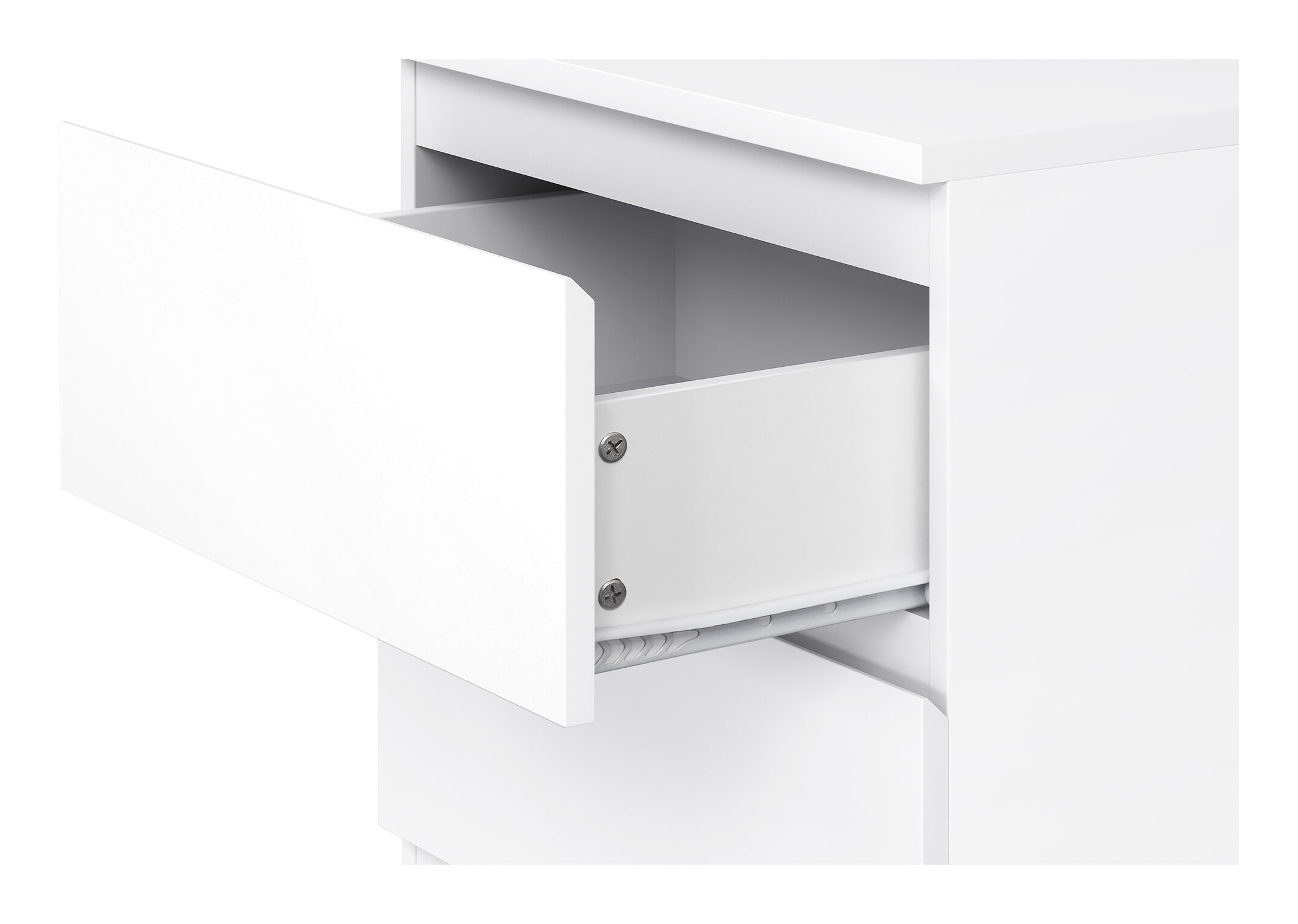Artistiq Nachtkastje 'Youba' 2 lades, kleur Wit - Afbeelding 5