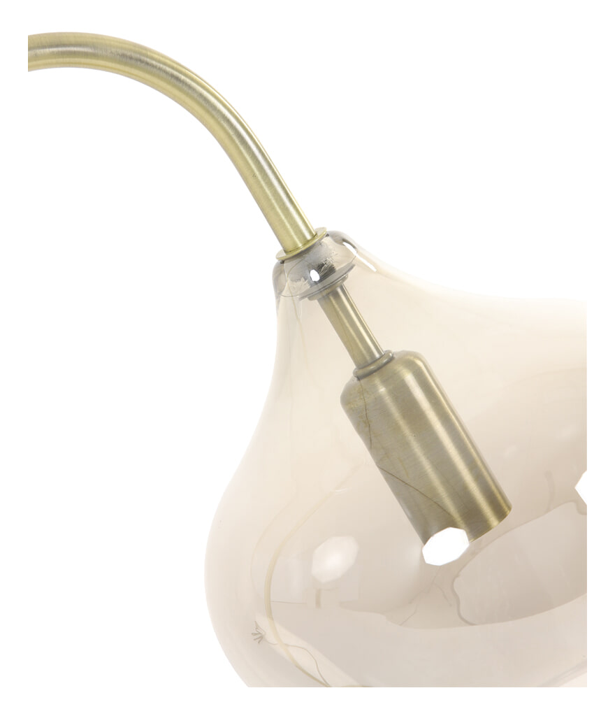 Light & Living Vloerlamp 'Rakel' 160cm, kleur Antiek Brons / Smoke - Afbeelding 3