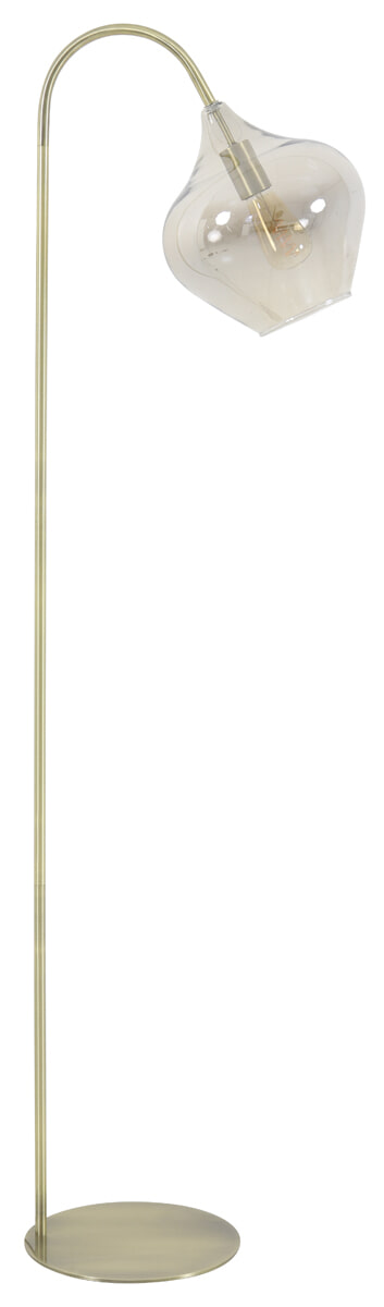 Light & Living Vloerlamp 'Rakel' 160cm, kleur Antiek Brons / Smoke - Afbeelding 2