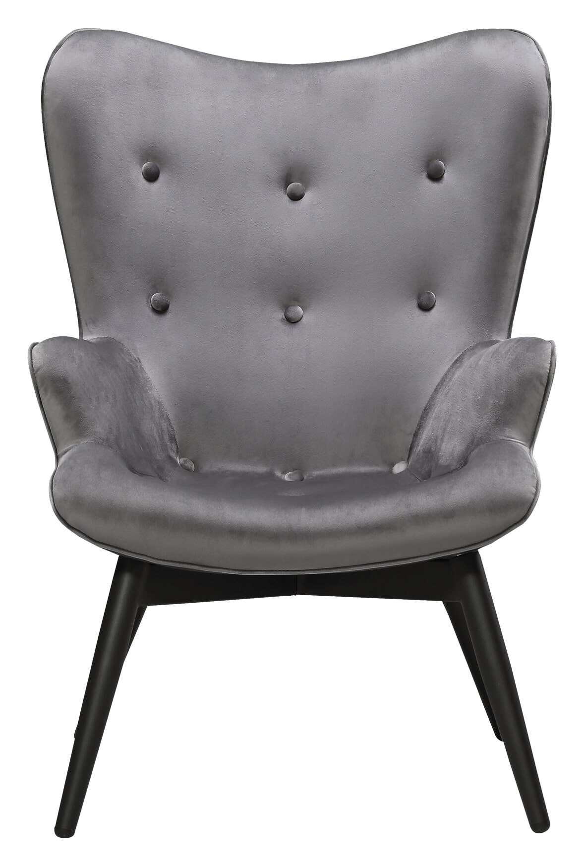 Artistiq Fauteuil 'Anderson', Velvet, kleur Grijs - Afbeelding 2