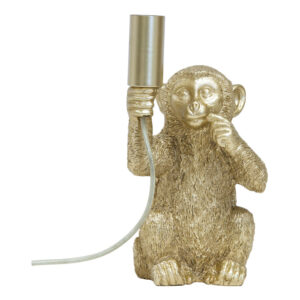Light & Living Tafellamp 'Monkey' 23cm, kleur Mat Goud