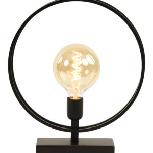 Light & Living Tafellamp 'Rudra' 35cm, mat zwart