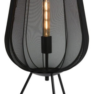 Light & Living Tafellamp 'Plumeria' 60cm hoog, kleur Zwart