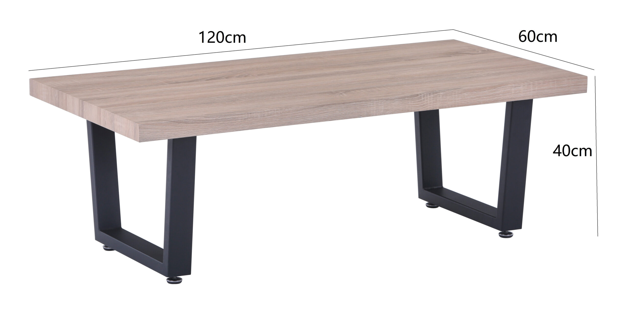 Artistiq Salontafel 'Jozy' Eikenlook, 120 x 60cm - Afbeelding 3