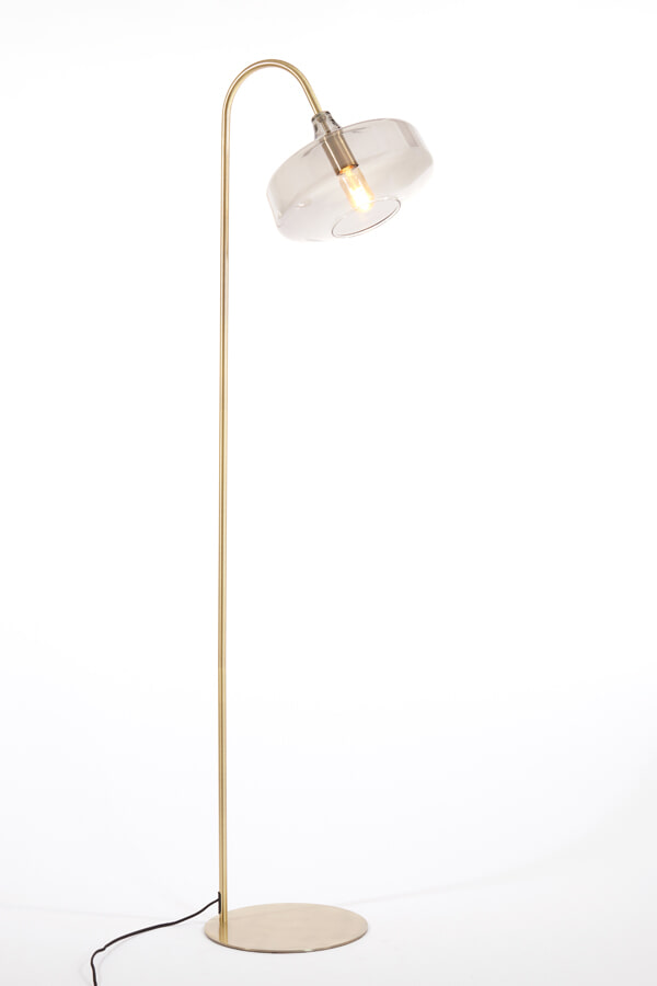Light & Living Vloerlamp 'Solna' 160cm hoog, kleur Smoke/Antiek Brons - Afbeelding 7