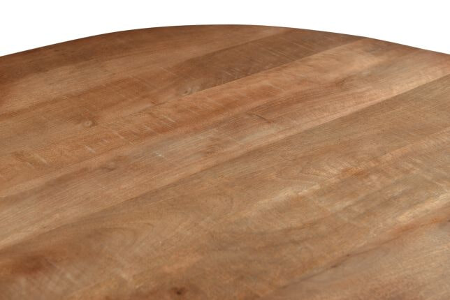 Sohome Ronde Salontafel 'Olav' Mangohout, 80cm, kleur Bruin - Afbeelding 5