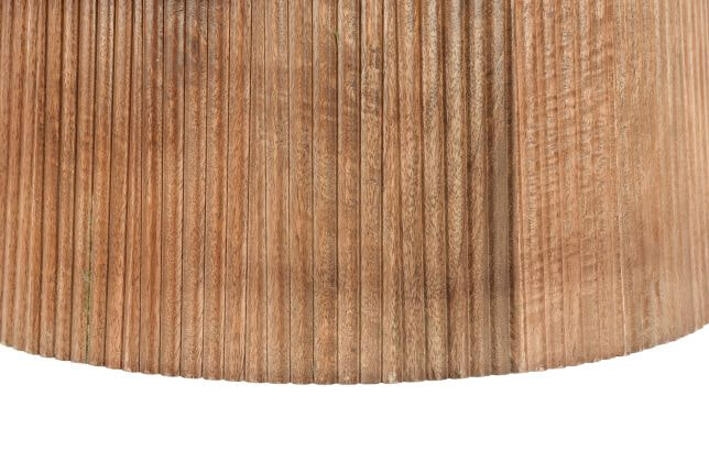 Sohome Ronde Salontafel 'Olav' Mangohout, 80cm, kleur Bruin - Afbeelding 6
