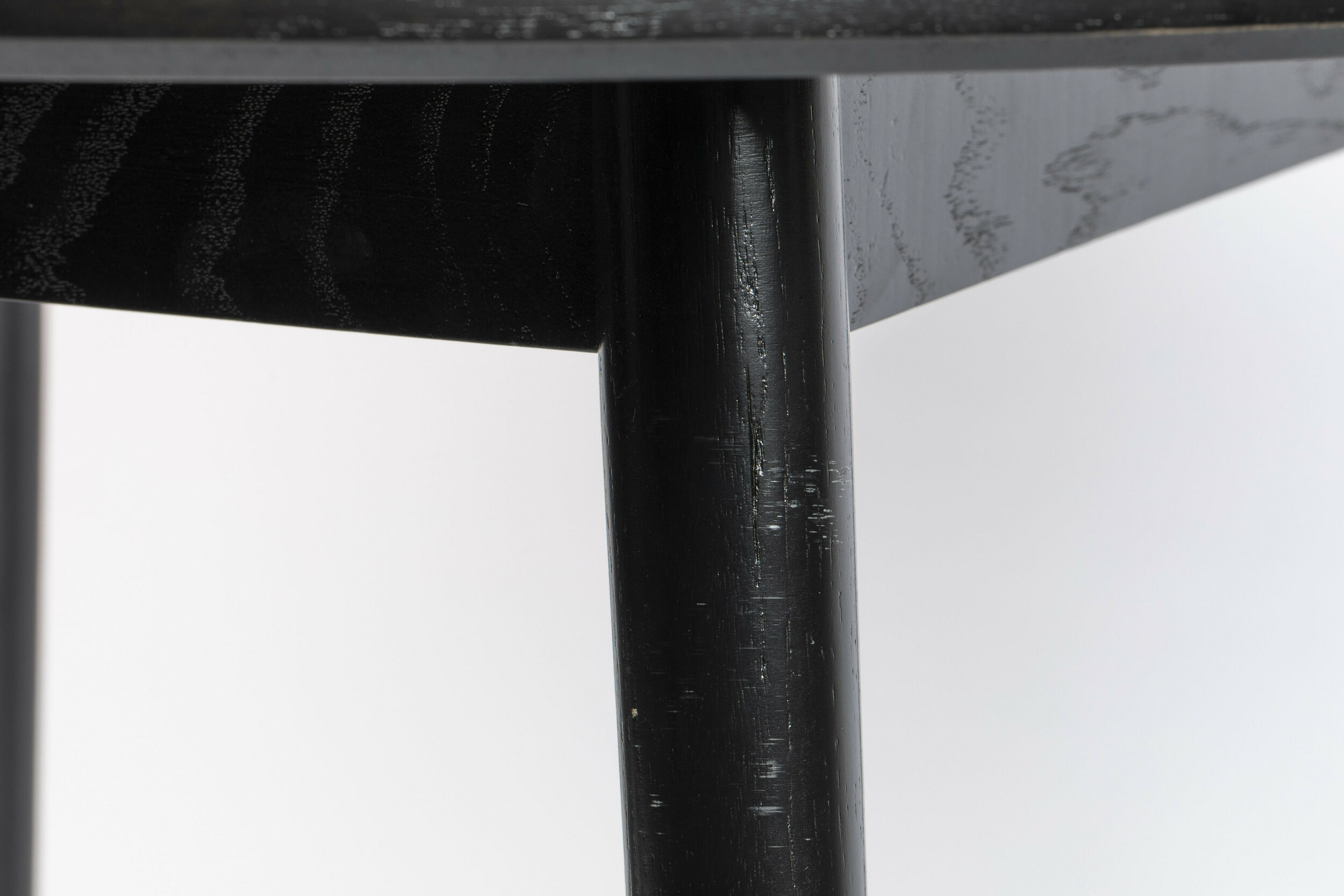 ZILT Ronde Eettafel 'Memo' Eikenhout, 100cm, kleur Zwart - Afbeelding 7