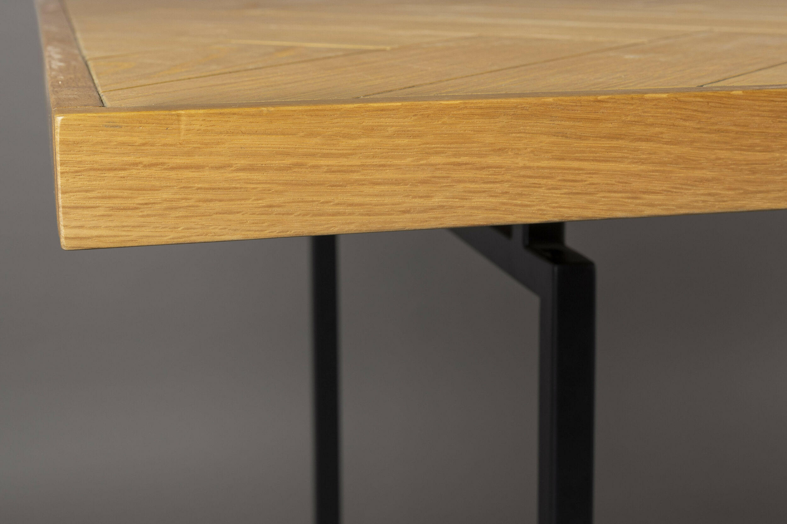 Dutchbone Eettafel 'Class' Eikenhout, 180 x 90cm, kleur Naturel - Afbeelding 2