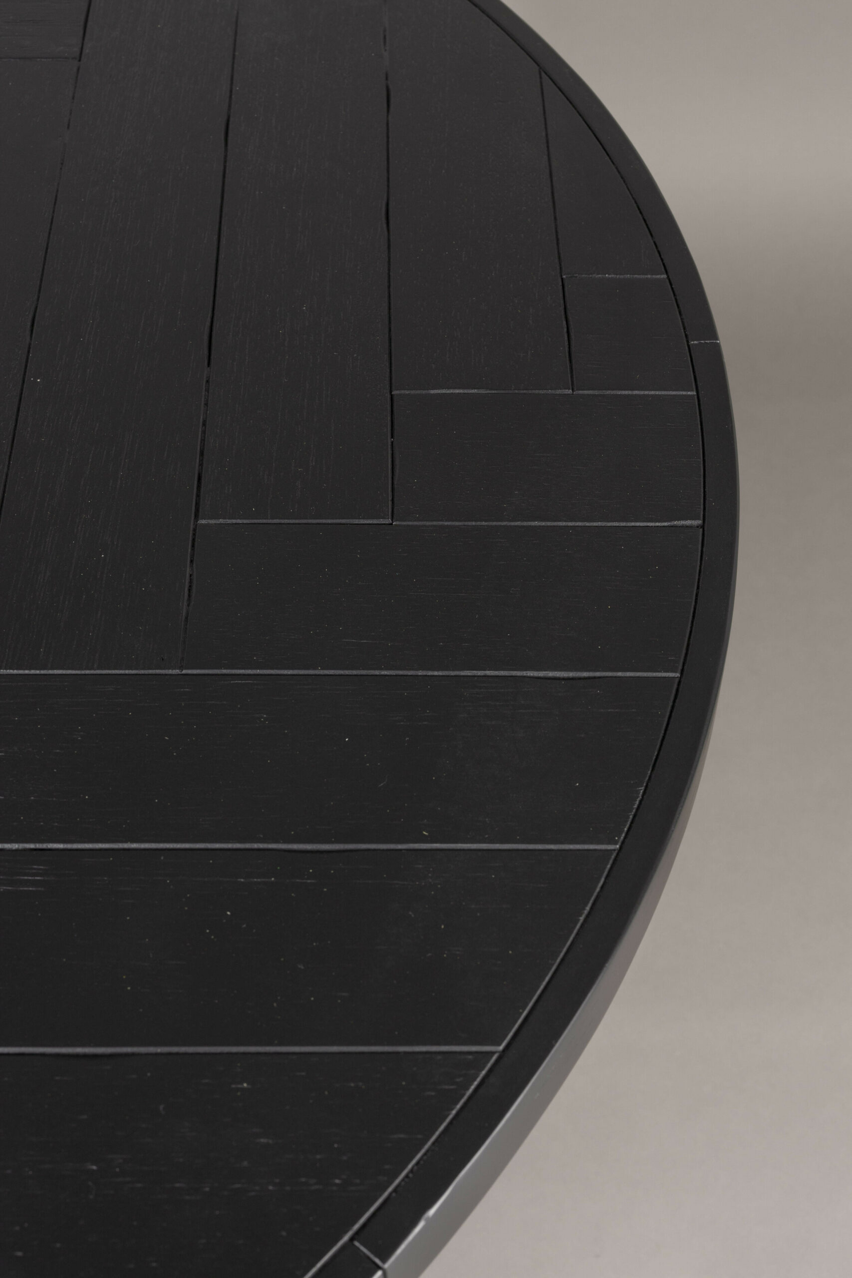 Dutchbone Ronde Eettafel 'Class' Acaciahout, 120cm, kleur Zwart - Afbeelding 2