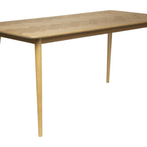 ZILT Eettafel 'Hany' Eikenhout Visgraat, 180 x 90cm, kleur Naturel